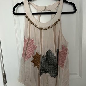 Pink beaded tank